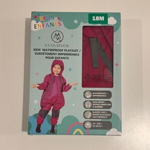 Cloudveil kiss waterproof playsuit 18 months BNIB